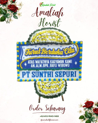 Papan Bunga Duka di Tanjungkarang Pusat