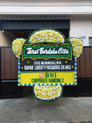 Papan Bunga Duka di Tanjungkarang Pusat
