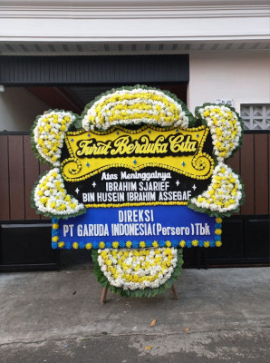 Papan Bunga Duka di Tanjungkarang Pusat