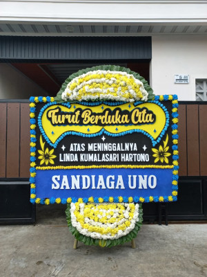 Papan Bunga Duka di Tanjungkarang Pusat