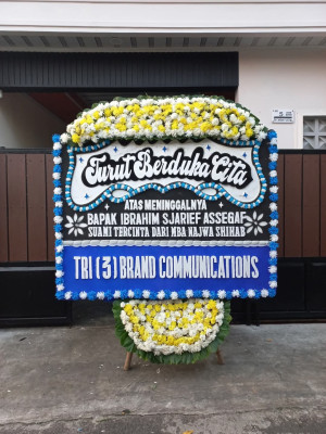 Papan Bunga Duka di Tanjungkarang Pusat